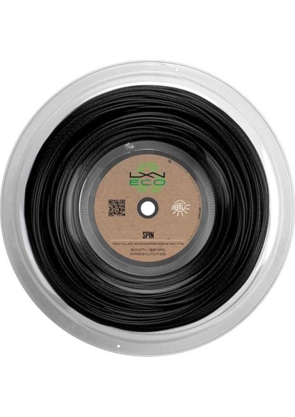 Luxilon Eco Spin 125 Reel 125 Siyah Tenis Raketi Kordajı WR8310701125