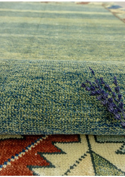 Allium El Dokuma Yeşil Azeri Halı 124X187 cm fırsatları
