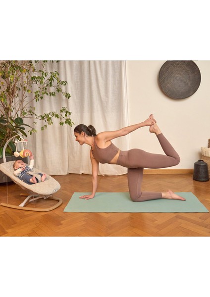 Zen Wave Floating Bouncer Wooden Grey 0-9 kg Beyaz Bebek Ana Kucağı