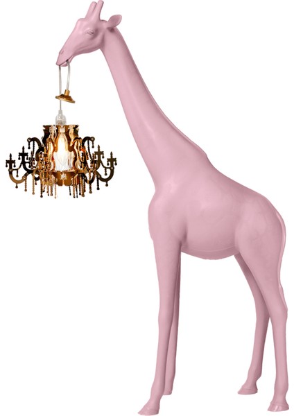 Giraffe In Love Pembe Masa Lambası fiyatları
