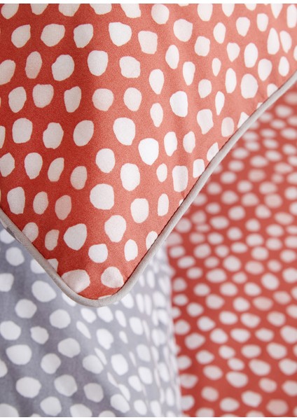 Dots Turuncu Tek Kişilik Nevresim Takımı 160X220 cm