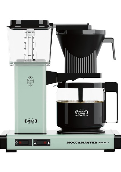 Kgb Select Cam Potlu Pastel Yeşil Filtre Kahve Makinesi