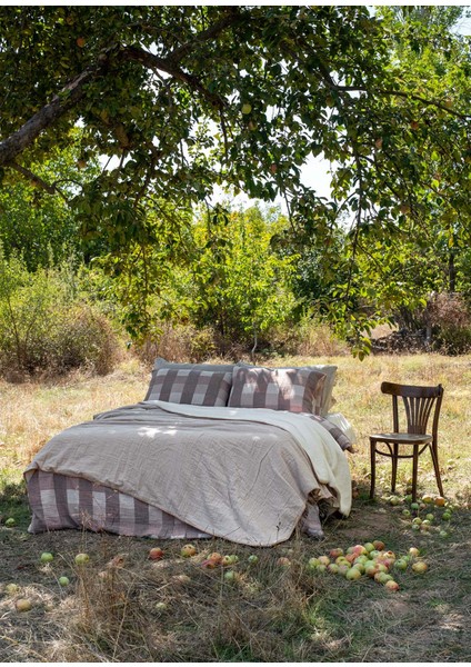Cozy Gri %100 Pamuk King Size Yatak Örtüsü 240 x 260 cm