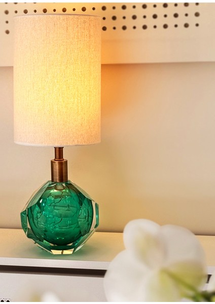 Emerald Yeşil Cam Abajur