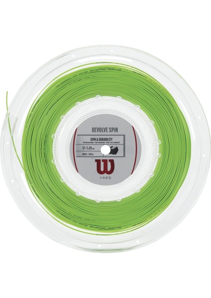 Revolve Spin 17 Reel Yeşil Tenis Kordajı WRZ907500