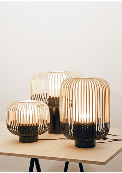 Bamboo Büyük Siyah Masa Lambası