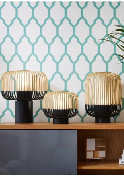 Bamboo Büyük Siyah Masa Lambası