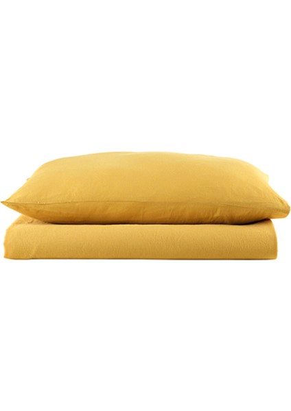 Bürümcük Mango Sarı Çarşaf Seti 270X310 cm