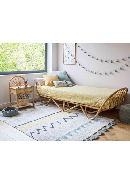 Vintage Mavi Azteca Natural Halı 140X200 cm fırsatları