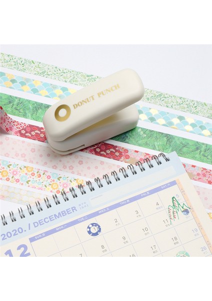 Kw-Trıo Delgeç Washi Bant Kağıt Bant Delgeç Gevşek Yaprak Kağıt Delik Takviyesi Kendin Yap Scrapbooking (Yurt Dışından)
