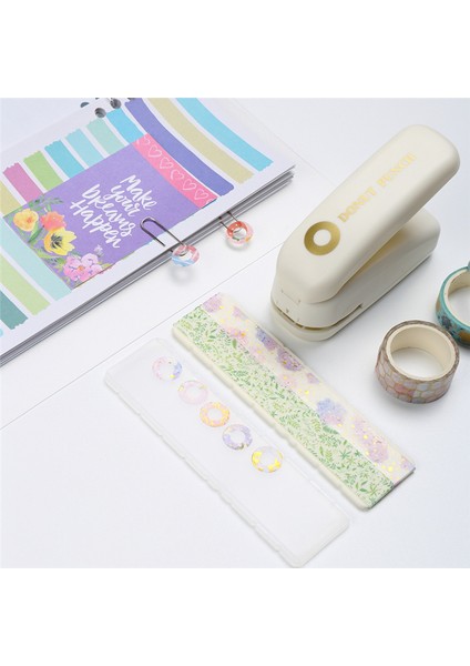 Kw-Trıo Delgeç Washi Bant Kağıt Bant Delgeç Gevşek Yaprak Kağıt Delik Takviyesi Kendin Yap Scrapbooking (Yurt Dışından) fiyatları