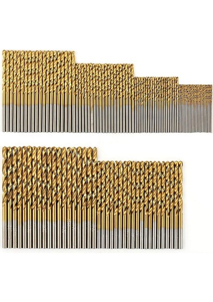 120 Adet Titanyum Matkap Ucu Seti Metal, Çelik, Ahşap, Plastik, Bakır, Alüminyum Alaşımı Için Hss Matkap Uçları, 1 Mm'den 3,5 Mm'ye (Yurt Dışından)