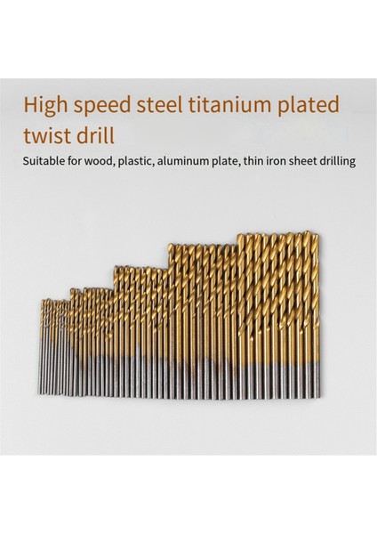 100 Adet Yüksek Hız Çelik Titanyum Kaplama Büküm Matkap 1-3mm Matkap Ağaç Işleme Delik Aracı Seti Matkap Aracı Seti (Yurt Dışından) fiyatları