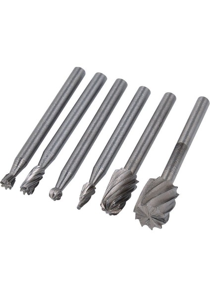 6pcs Hss Döner Çoklu Takım Çapak Yönlendirme Yönlendirici Bit Değirmen Kesici Eki Dremel Için (Yurt Dışından)
