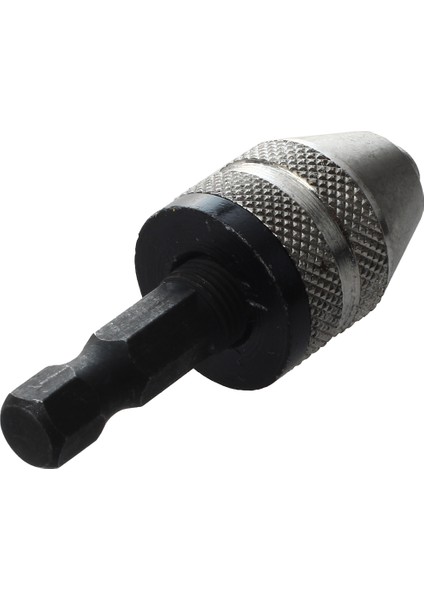 Gümüş + Siyah 6mm Anahtarsız Matkap Ucu Chuck Hızlı Değişim Adaptörü Dönüştürücü Hex Shank (Yurt Dışından) modelleri