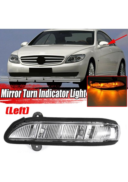 Araba Sol Kapı Ayna Dönüş Sinyal Işığı Mercedes W211 W221 W219 2007-2011 E320 E350 E550 E63 2198200521 (Yurt Dışından) fırsatları
