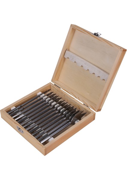 13 Adet Düz Maça Matkap Uçları Seti Metal Bit Kiti Hex Shank Ağaç Işleme Aleti Aksesuarları (Yurt Dışından)