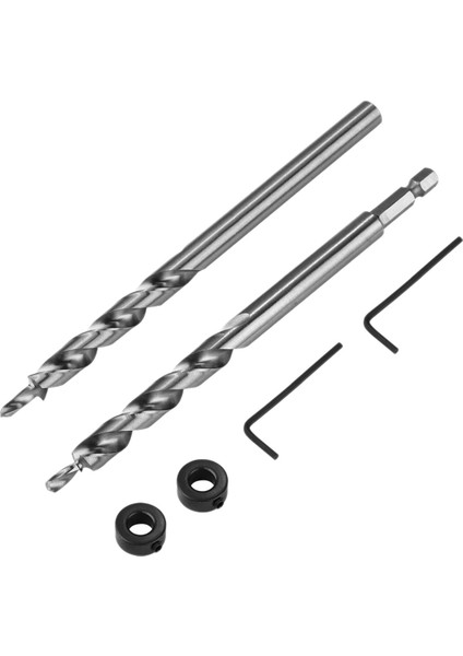 Derinlik Durdurma Yakalı 3/8 Inç Cep Delik Matkap Ucu 1/4 Hex Shank Kreg Manuel Cep Delik Kılavuzu Jig Master Sistemi Için Yedek Büküm Adım Matkaplar (Yurt Dışından)