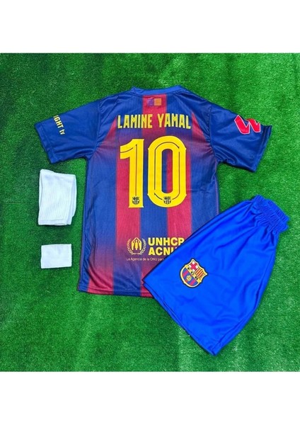 Barcelona Lamine Yamal 2024/2025 Yeni Sezon Futbol Çocuk Forması 3’lü Set fiyatları