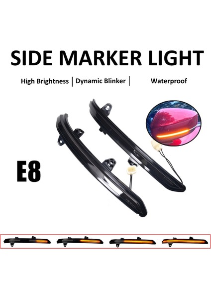 LED Işık Dinamik Dönüş Sinyali Yan Dikiz Aynası Sinyal Lambası KB7W-69-122 TK48-69-182A Mazda Cx-5 Cx-8 Cx-9 16-19 (Yurt Dışından) fiyatları