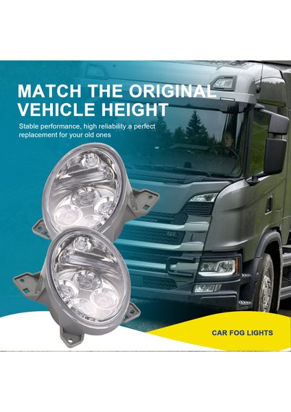 1 Çift 24V Kamyon Ön LED Sis Lambası Assy 1852573 1852572 Scania R420 R620 R500 P400 P450 R730 G440 G400 G450 Kamyon Için (Yurt Dışından) indirimleri