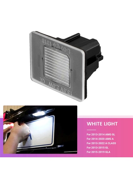 1 Adet LED Plaka Lambası Arka Bagaj Kapağı Plaka Lambası Mercedes Benz Abcv Gla Glb Glc Gle A0009062903 (Yurt Dışından) fırsatları