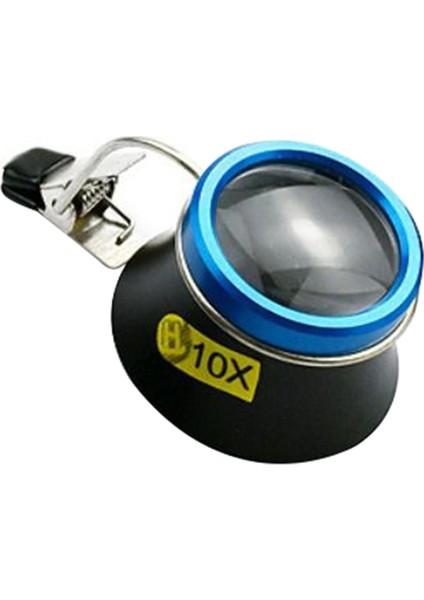 10X Gözlük Büyüteç Klipsli Göz Büyüteç Taşınabilir Mercek Zanaat Operatörü Saatçi Onarım Aracı (Yurt Dışından)