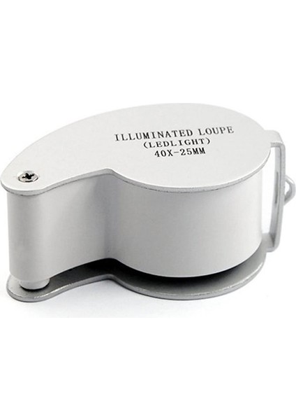 Kuyumcular Lens Camı Büyüteç 40X 25MM Göz Büyüteç 2 LED Işıklar (Yurt Dışından) modelleri