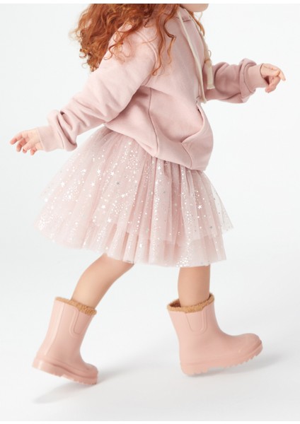 Blush Stardust Pembe Pileli Kız Çocuk Etek
