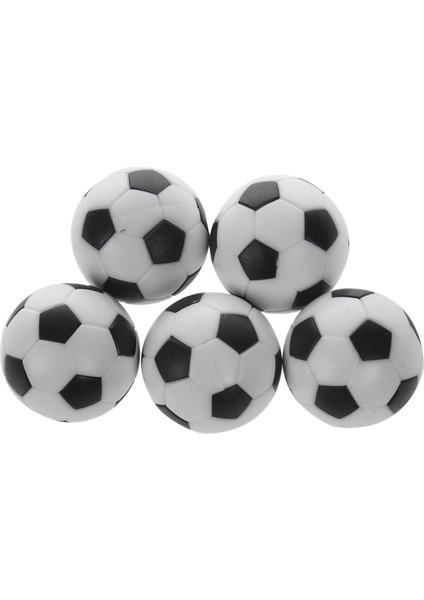 5x Plastik 32MM Futbol Kapalı Masa Futbolu Topu Siyah + Beyazı Değiştirin (Yurt Dışından)