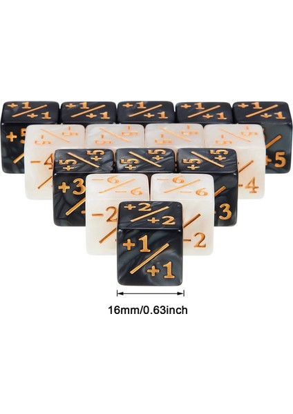 24 Adet Zar Sayaçları Jetonu Zar Sadakat Zar Mermer D6 Zar Kare ile Uyumlu Mtg,ccg, Kart Oyun Aksesuarı (Yurt Dışından) fırsatları