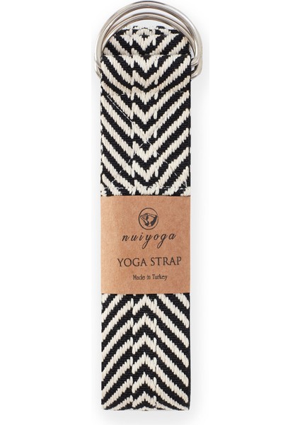 Siyah Zebra Desenli Yoga Kemeri