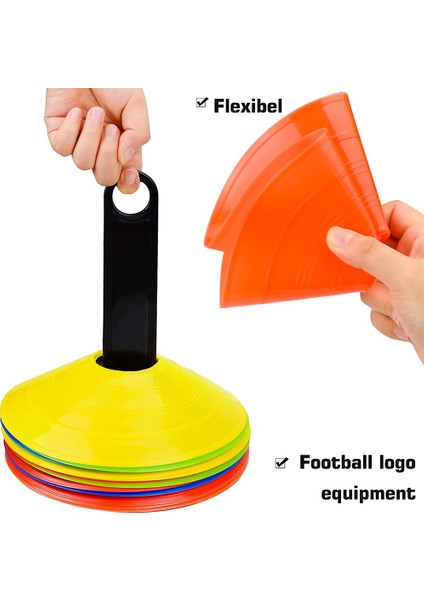 20 Adet Futbol Antrenman Malzemeleri ve Ekipmanları Futbol Antrenman Markalama Diskleri Futbol Için Spor Pazarlama Diskleri (Yurt Dışından) modelleri