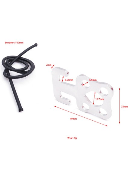 Arkadan Montajlı Yandan Montajlı Bcd ve Kuru Elbise Için Bungee'li Tüplü Dalış Ss Plaka Kancası (Yurt Dışından) fiyatları