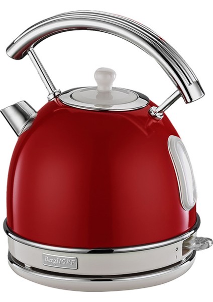 Gem Retro 1.7 Litre Kırmızı Yuvarlak Su Isıtıcısı