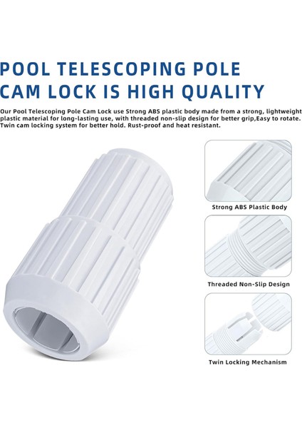 2 Adet Havuz Teleskopik Direk Kam Kilidi Değiştirme Ez Lock Kamı Teleskopik Yüzme Havuzu Direkleri Için Twist Lock A (Yurt Dışından) fırsatları