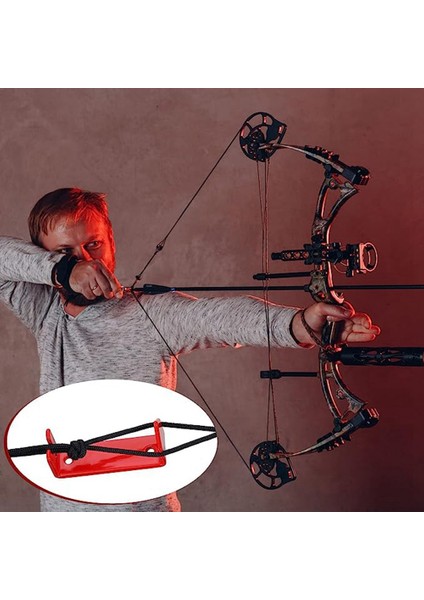2 Parça Bowstring Ayırıcı Bowstring Hizmet Konu Peep Sight Installer Kırmızı Okçuluk Bowstring Ayırıcı (Yurt Dışından)