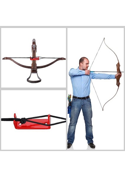 2 Parça Bowstring Ayırıcı Bowstring Hizmet Konu Peep Sight Installer Kırmızı Okçuluk Bowstring Ayırıcı (Yurt Dışından)