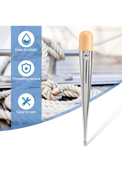 Ekleme Fıd, Ekleme Halat Kiti Için Fıd Plastik Saplı Halat Bağlantıları ile Fıd Ekleme Aracı Için Paslanmaz Çelik Fıd, 17CM (Yurt Dışından) fırsatları