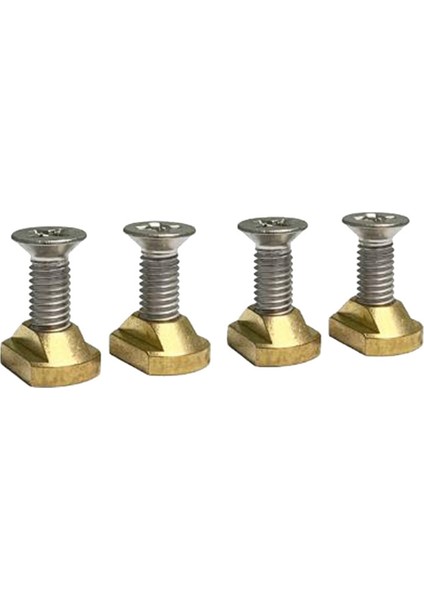 4 Adet M8 Hidrofil Montaj Pirinç T-Somunları Sörf Tüm Hidrofil Rayları Açık Hava Sörf Aksesuarları Altın (Yurt Dışından)