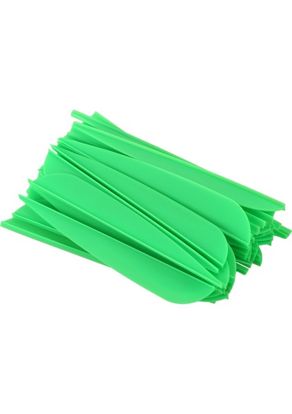 Arrows Vanes Dıy Okçuluk Okları Için 4 Inç Plastik Tüy Fletching 50 Paket (Yeşil) (Yurt Dışından)