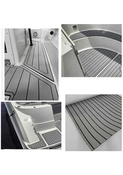 2400X57MM Kendinden Yapışkanlı Tekne Eva Köpük Tik Zemin Matı Güverte Yat Levha Pedi Tekne Güverte Matı, Açık Gri+Siyah (Yurt Dışından) modelleri