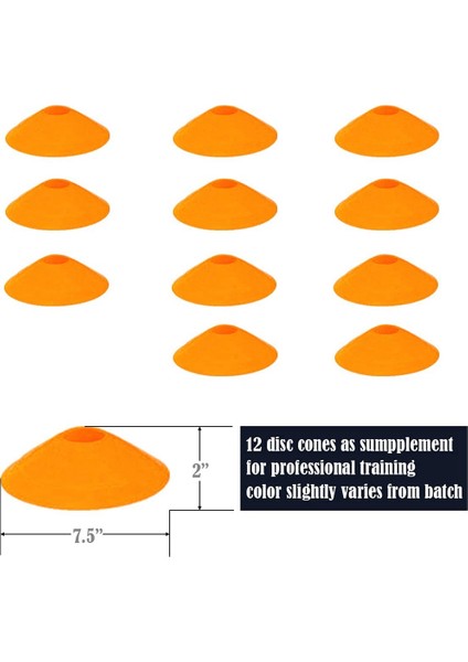 Çeviklik Merdiveni Seti 20FT Ayarlanabilir Hız Eğitim Merdiveni, Futbol, Spor Eğitimi Için 12 Futbol Eğitim Diski ile (Yurt Dışından) fiyatları