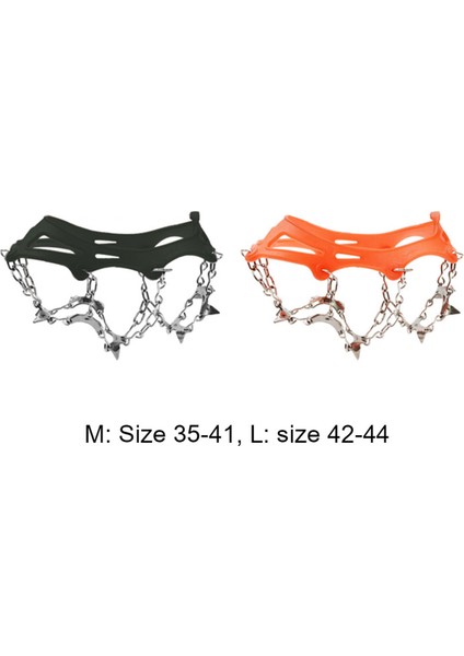 Açık Hava Tırmanışı Kaymaz Buz Kar Tutucu 13 Diş Çivili Kramponlar Aile Açık Hava Kamp Aksesuarları Için Kramponlar-Turuncu (Yurt Dışından) indirimleri