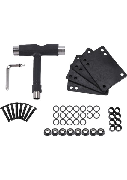 Kaykay Donanımı, Skate T Tipi Araçlar Kaykay Yükseltici Şok Pedleri, Şok Pedleri Donanım Vidaları, Aks Pulları/somunları/ara Parçaları (Yurt Dışından)