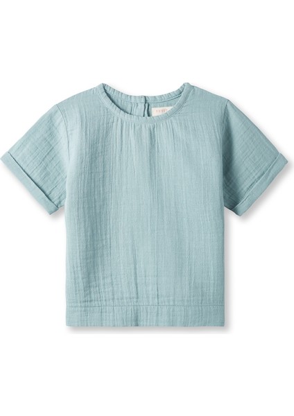 Turkuaz Unisex Çocuk T-Shirt