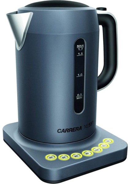 No 551 2200 W Gri Çelik Su Isıtıcısı Kettle 1,7 Lt