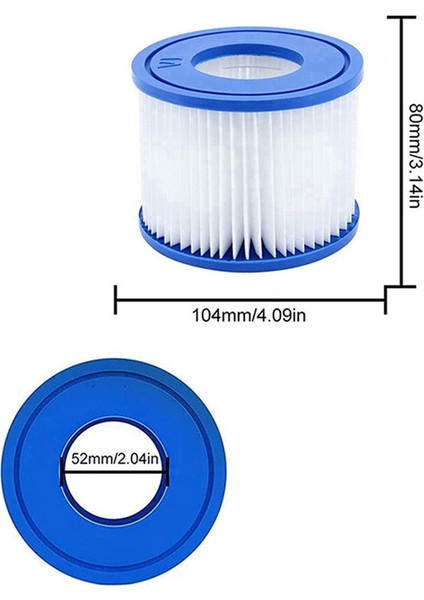 Bestway Spa Filtre Pompa Kartuşu Tip Vı Için Havuz Filtresi, Lay-Z-Spa Miami, Vegas Için Sıcak Küvet Filtreleri, Yedek Filtre (Yurt Dışından)