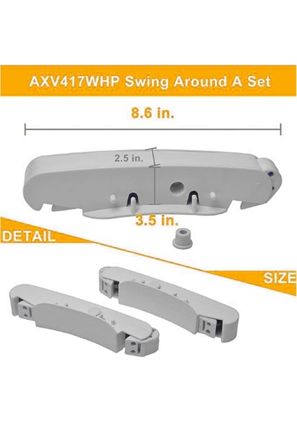 Hayward AXV417WHP Havuz Temizleyici AXV604WHP Ön ve Arka Çerçeve Kitiyle Uyumlu Havuz Temizleyici Parça Takımı (Beyaz) (Yurt Dışından) indirimleri