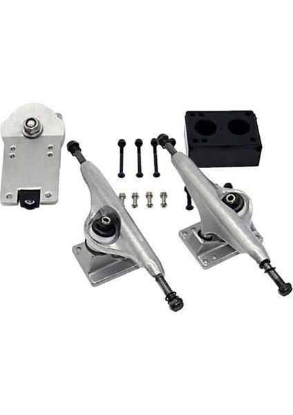 6.25 Inçlik Land Surfboard C7 Bridge Surf Skateboard Trucks Skateboard Braketi Siyah Yay Braketi ve Conta (Yurt Dışından)